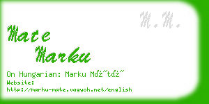 mate marku business card